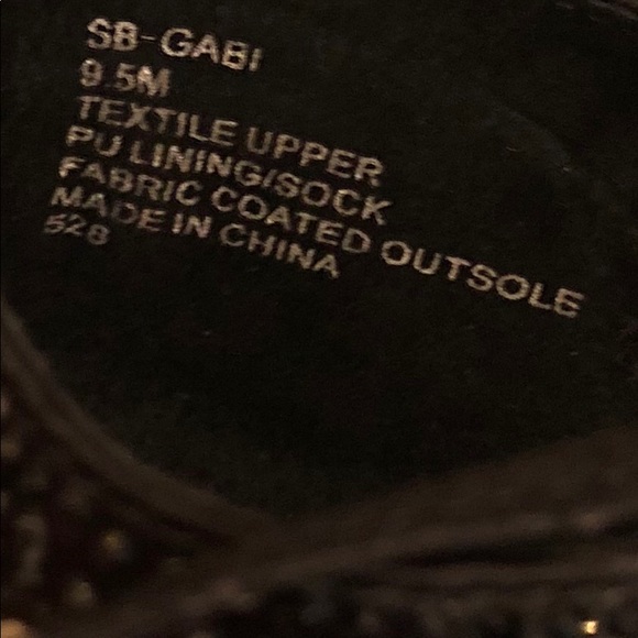 Blue by Betsey Johnson 9.5 black sparkle 👠 - Picture 5 of 5